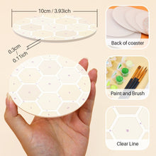 Load image into Gallery viewer, Paint by numbers 10cm Coasters (6 pieces) - Honeybee Garden