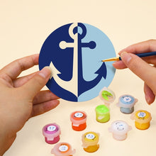 Load image into Gallery viewer, Paint by numbers 10cm Coasters (6 pieces) - Sailing Spirit