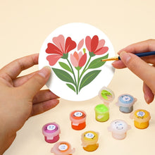 Load image into Gallery viewer, Paint by numbers 10cm Coasters (6 pieces) - Messages of Love