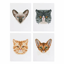 Load image into Gallery viewer, Mini Diamond Painting 15x20cm (4 pieces) - Feline Friends