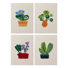Load image into Gallery viewer, Punch Needle Kits (4 pieces) with frames - Botanical Vibes Figured'Art