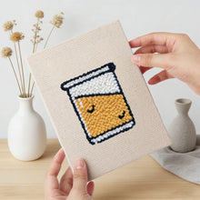 Load image into Gallery viewer, Punch Needle Kits (4 pieces) with frames - Dessert Lover 1
