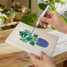 Load image into Gallery viewer, Punch Needle Kits (4 pieces) with frames - Sunny Plant Vibes