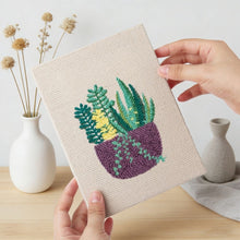 Load image into Gallery viewer, Punch Needle Kits (4 pieces) with frames - Sunny Plant Vibes