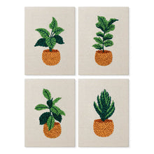 Load image into Gallery viewer, Punch Needle Kits (4 pieces) with frames - Urban Jungle 1 Figured'Art