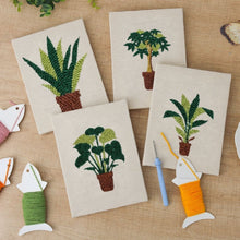 Load image into Gallery viewer, Punch Needle Kits (4 pieces) with frames - Urban Jungle 2