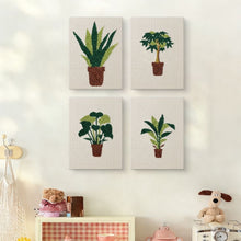 Load image into Gallery viewer, Punch Needle Kits (4 pieces) with frames - Urban Jungle 2