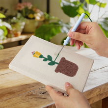 Load image into Gallery viewer, Punch Needle Kits (4 pieces) with frames - Blooming Flowers Set