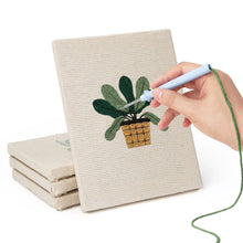 Load image into Gallery viewer, Punch Needle Kits (4 pieces) with frames - Plant Lover Set 1