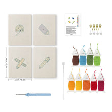 Load image into Gallery viewer, Punch Needle Kits (4 pieces) with frames - Drawing Essentials