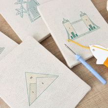 Load image into Gallery viewer, Punch Needle Kits (4 pieces) with frames - World Landmarks Set