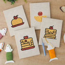 Load image into Gallery viewer, Punch Needle Kits (4 pieces) with frames - Dessert Lover 2
