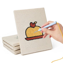 Load image into Gallery viewer, Punch Needle Kits (4 pieces) with frames - Dessert Lover 2