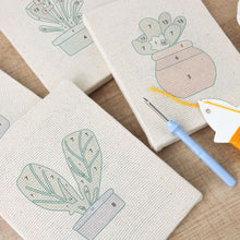 Load image into Gallery viewer, Punch Needle Kits (4 pieces) with frames - Home Garden Vibes