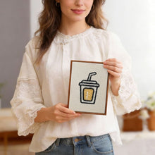 Load image into Gallery viewer, Punch Needle Kits (4 pieces) with frames - Everyday Snacks