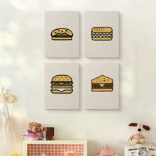 Load image into Gallery viewer, Punch Needle Kits (4 pieces) with frames - Foodie Fun Collection