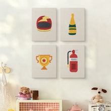 Load image into Gallery viewer, Punch Needle Kits (4 pieces) with frames - Champion Spirit