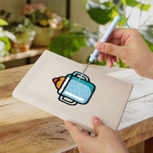 Load image into Gallery viewer, Punch Needle Kits (4 pieces) with frames - Mini Food Icons