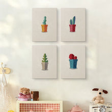 Load image into Gallery viewer, Punch Needle Kits (4 pieces) with frames - Little Succulent Pots 1