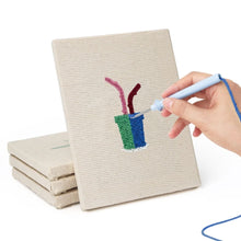 Load image into Gallery viewer, Punch Needle Kits (4 pieces) with frames - Little Succulent Pots 2
