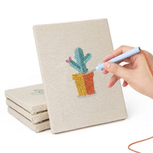 Load image into Gallery viewer, Punch Needle Kits (4 pieces) with frames - Mini Indoor Garden 1