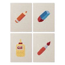 Load image into Gallery viewer, Punch Needle Kits (4 pieces) with frames - Art and Craft Collection Figured'Art