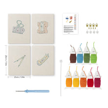 Load image into Gallery viewer, Punch Needle Kits (4 pieces) with frames - Desk Accessories Collection