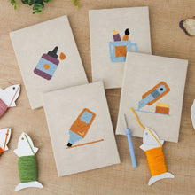 Load image into Gallery viewer, Punch Needle Kits (4 pieces) with frames - Craft Desk Icons