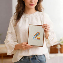 Load image into Gallery viewer, Punch Needle Kits (4 pieces) with frames - Craft Desk Icons