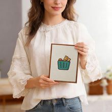 Load image into Gallery viewer, Punch Needle Kits (4 pieces) with frames - Morning Sweets