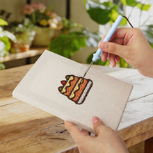 Load image into Gallery viewer, Punch Needle Kits (4 pieces) with frames - Cake and Treats