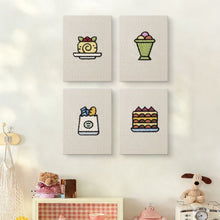 Load image into Gallery viewer, Punch Needle Kits (4 pieces) with frames - Yummy Moments