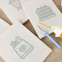 Load image into Gallery viewer, Punch Needle Kits (4 pieces) with frames - Yummy Moments