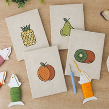 Load image into Gallery viewer, Punch Needle Kits (4 pieces) with frames - Fruit Fiesta 1