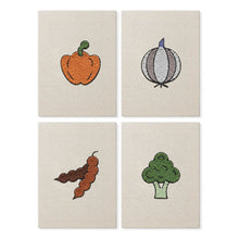 Load image into Gallery viewer, Punch Needle Kits (4 pieces) with frames - Veggie Delights Figured'Art