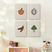 Load image into Gallery viewer, Punch Needle Kits (4 pieces) with frames - Veggie Delights