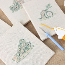 Load image into Gallery viewer, Punch Needle Kits (4 pieces) with frames - Fresh and Crunchy