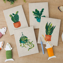 Load image into Gallery viewer, Punch Needle Kits (4 pieces) with frames - Houseplant Haven