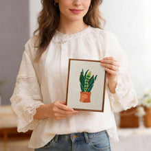 Load image into Gallery viewer, Punch Needle Kits (4 pieces) with frames - Houseplant Haven