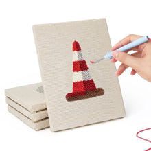 Load image into Gallery viewer, Punch Needle Kits (4 pieces) with frames - Race Day