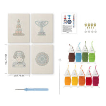 Load image into Gallery viewer, Punch Needle Kits (4 pieces) with frames - Race Day