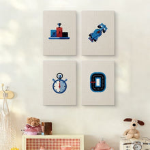 Load image into Gallery viewer, Punch Needle Kits (4 pieces) with frames - Pit Stop