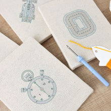 Load image into Gallery viewer, Punch Needle Kits (4 pieces) with frames - Pit Stop