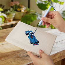 Load image into Gallery viewer, Punch Needle Kits (4 pieces) with frames - Pit Stop