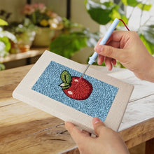Load image into Gallery viewer, Punch Needle Kits (4 pieces) with frames - Breakfast Treats 1