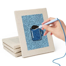Load image into Gallery viewer, Punch Needle Kits (4 pieces) with frames - Breakfast Treats 1