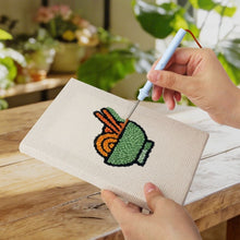 Load image into Gallery viewer, Punch Needle Kits (4 pieces) with frames - Breakfast Treats 2
