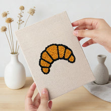 Load image into Gallery viewer, Punch Needle Kits (4 pieces) with frames - Breakfast Treats 2