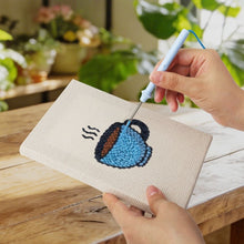 Load image into Gallery viewer, Punch Needle Kits (4 pieces) with frames - Breakfast Treats 3