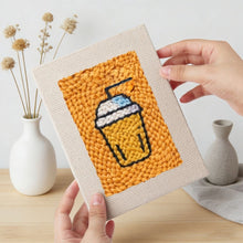 Load image into Gallery viewer, Punch Needle Kits (4 pieces) with frames - Tasty Meal
